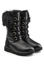 Aya Waterproof Leather Boots with Shearling Insole by UGG Australia