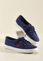 Country Mile Style Sneaker in Navy by Fred Perry