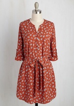 Day For Night Tunic in Persimmon Feathers by Poema