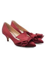 Satin Kitten Heel Pumps by N°21