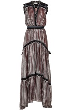 Metallic Chiffon Gown with Silk by Peter Pilotto
