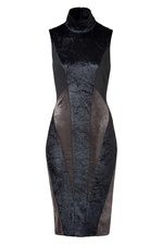 Colorblock Patchwork Sheath in Black by Donna Karan