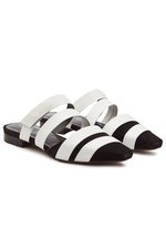 Gomesa Slip-On Sandals in Leather and Suede by Neous