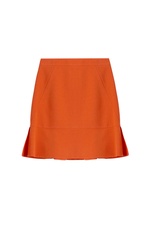 Wool Skirt with Back Ruffle by Emilio Pucci