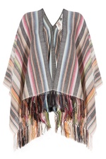 Striped Alpaca Poncho by Figue