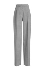 Printed Wool Wide-Leg Pants by Victoria Beckham