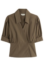 Cotton Puff Sleeve Top by Fendi