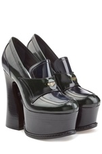 Leather Platform Ankle Boots by Maison Margiela