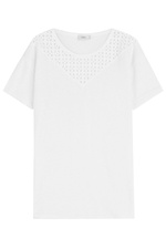 Linen T-Shirt with Cut-Out Detail by Closed
