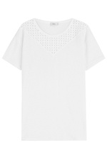 Linen T-Shirt with Cut-Out Detail by Closed