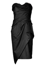 Strapless Hand Draped Cocktail Dress by Marchesa