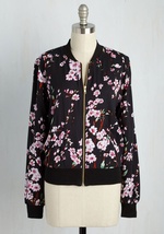 Greatest Blossom Divisor Jacket in Black by Ruby Rocks