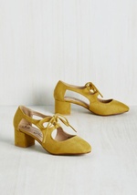 New Orleans Lease on Life Block Heel in Curry by Machi Footwear