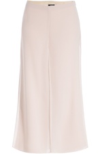 Wide-Leg Cropped Silk Trousers by Akris