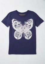 Step Outside the Moth Tee by Happiness