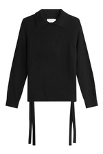 Cashmere Pullover with Lace Up Ties at the Sides by Frame Denim