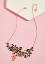 Les Nereides Little Red Radiance Statement Necklace by Les Nereides