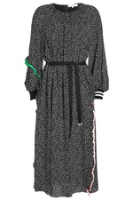 Martine Shirred Printed Dress by Tibi