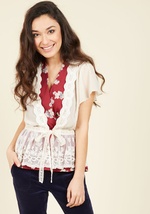 To Quiche Their Own Lace Cardigan in Cream by Areve