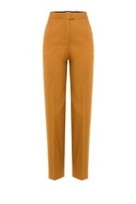 Straight Leg Cotton-Blend Trousers by MSGM