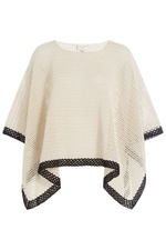 Knit Cotton Poncho by Zeus + Dione