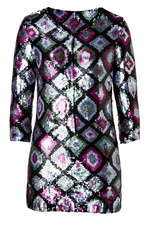 Sequined Tunic in Khaki by Antik Batik