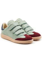 Beth Leather Sneakers with Suede by Isabel Marant