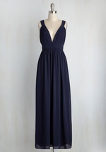 Glamour Out the Details Maxi Dress in Midnight by TFNC LONDON