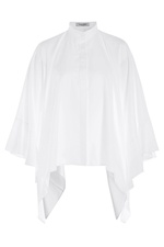 Cotton Cape Blouse by Valentino