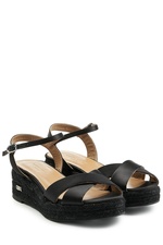 Satin Sandals with Raffia by Sonia Rykiel