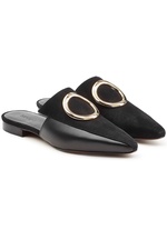 Phaius Leather and Suede Mules by Neous