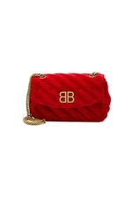 Chain Velvet Shoulder Bag by Balenciaga