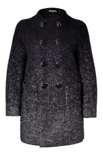 Wool Herringbone Color Fade Coat by Dsquared2