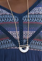 Rock and Key Necklace by Ali Khan