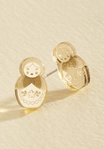 Nesting, One Two Stud Earrings by Vinca USA