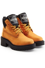Suede Ankle Boots with Rubber Sole by Kenzo