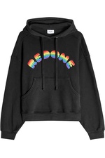 Cotton Hoodie with Rainbow Logo by RE/DONE