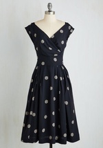 Blue Culminate in Charm Midi Dress in Navy by Emily And Fin Ltd - Canary +  Rook
