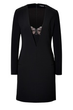 Long Sleeve Dress with Lace Inset by Marios Schwab