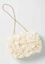 Brings You to Your Peonies Clutch by Pink Cosmo, Inc.