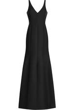 Cotton-Silk Floor Length Gown by Halston Heritage