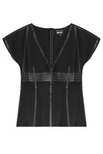 Top with Leather Trim by Just Cavalli