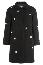 Embellished Bouclé Coat by Boutique Moschino