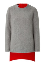 Angora-Wool Layered Asymmetric Top by Akris