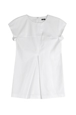 Stretch Cotton Blouse by Jil Sander Navy