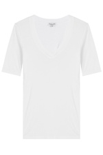 V-Neckline Jersey T-Shirt by Splendid