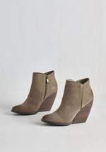 Media Release Moxie Suede Bootie in Navy by Very Volatile