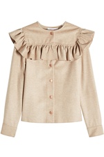 Wool Jacket with Ruffle Trim by See by Chloe