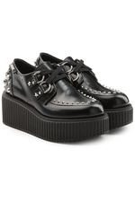 Embellished Leather Platform Creepers by Karl Lagerfeld