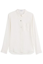 Cady Blouse with Embellished Buttons by Mugler